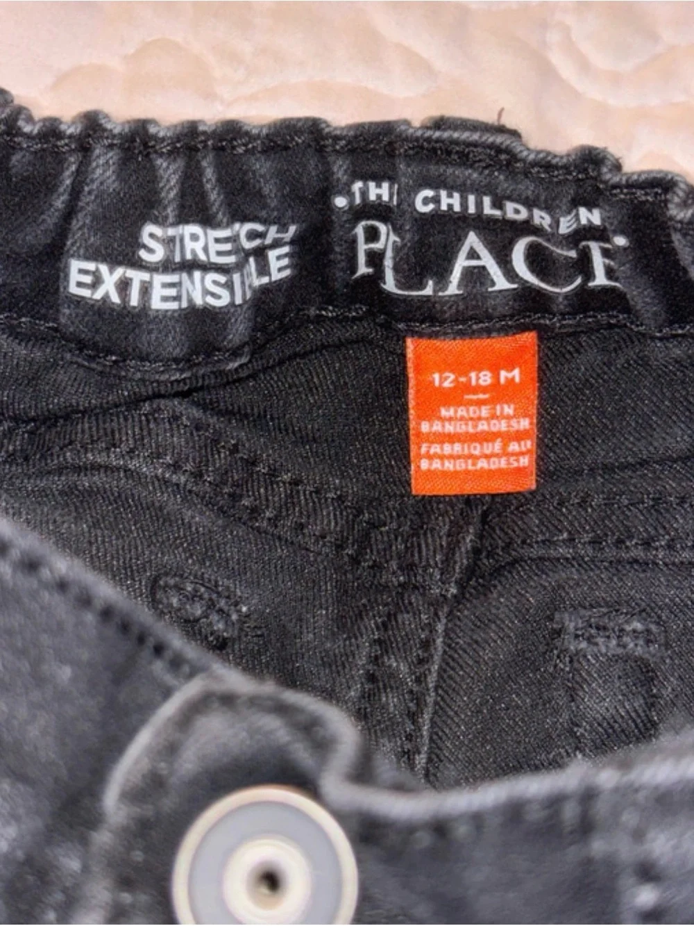 The Children's Place Black Denim Jeans for Kids